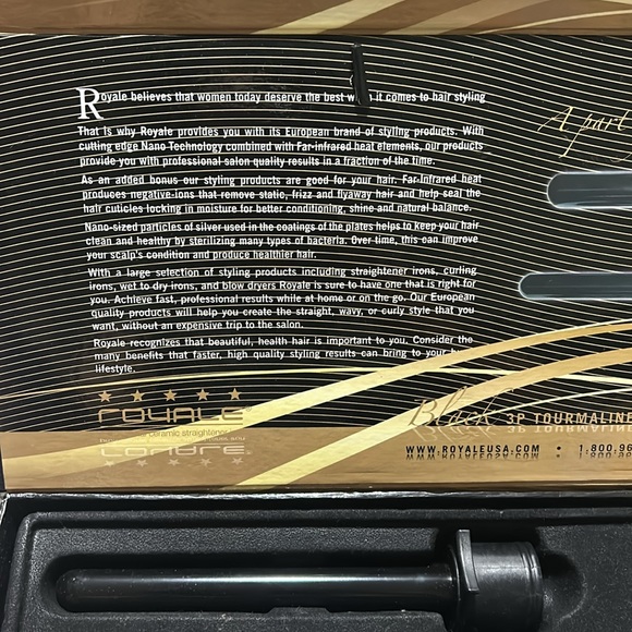 Royals professional 3 barrel curling iron - Picture 2 of 8